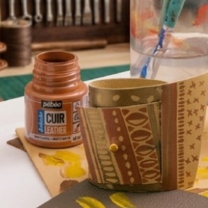 Hobby e decorazione, Colori per pelle e similpelle Pebeo Cuir Leather 