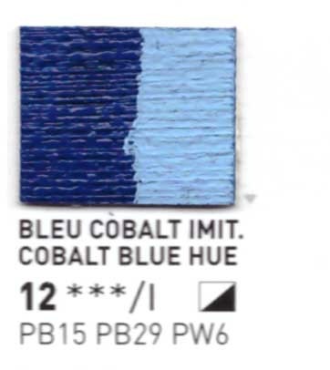 012 Blu cobalto imit. - Colore a olio Pebeo Studio XL 200ml Grande