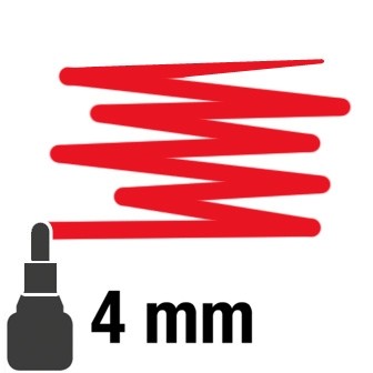007 Rosso - 4mm pennarello acrilico Pebeo Marker 4Artist 