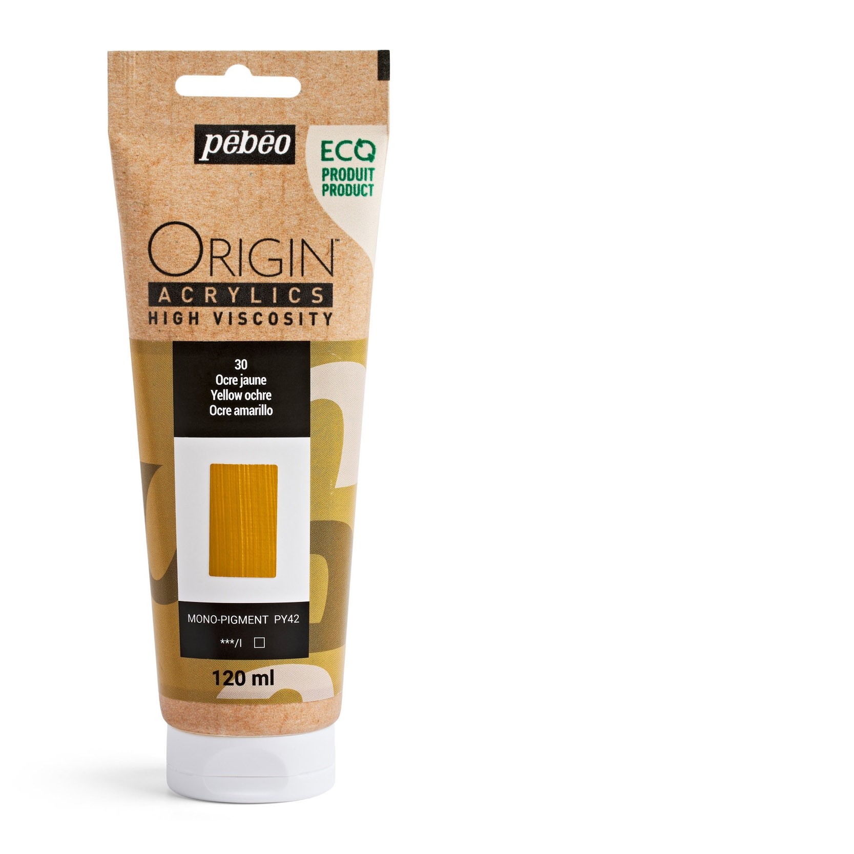 30 Ocra Gialla - Acrilico Pebeo Origin 120ml