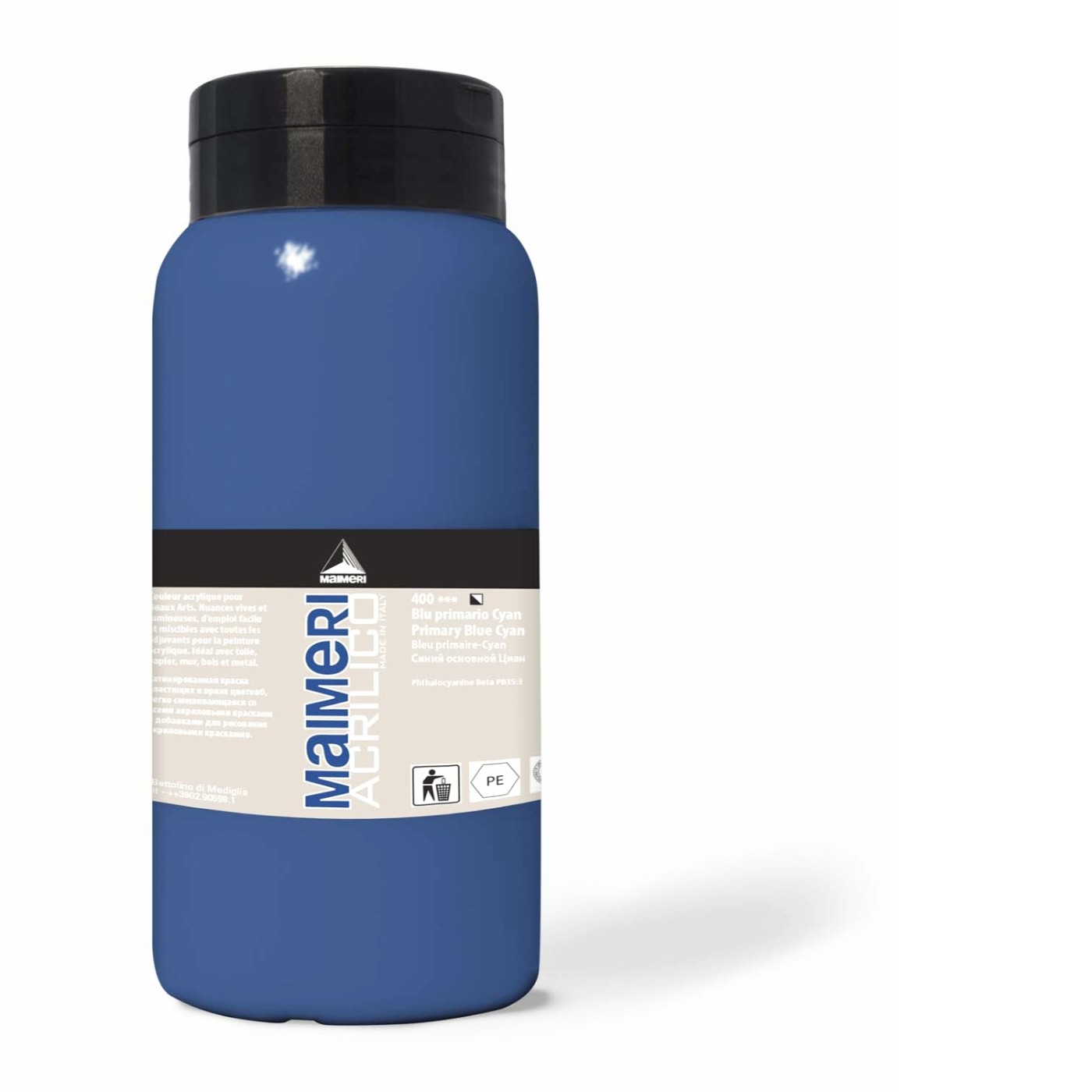 Blu primario cyan Maimeri Acrilico 1000ml blu