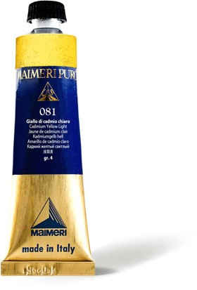 081 - Giallo di cadmio chiaro - Maimeri olio Puro, 40ml