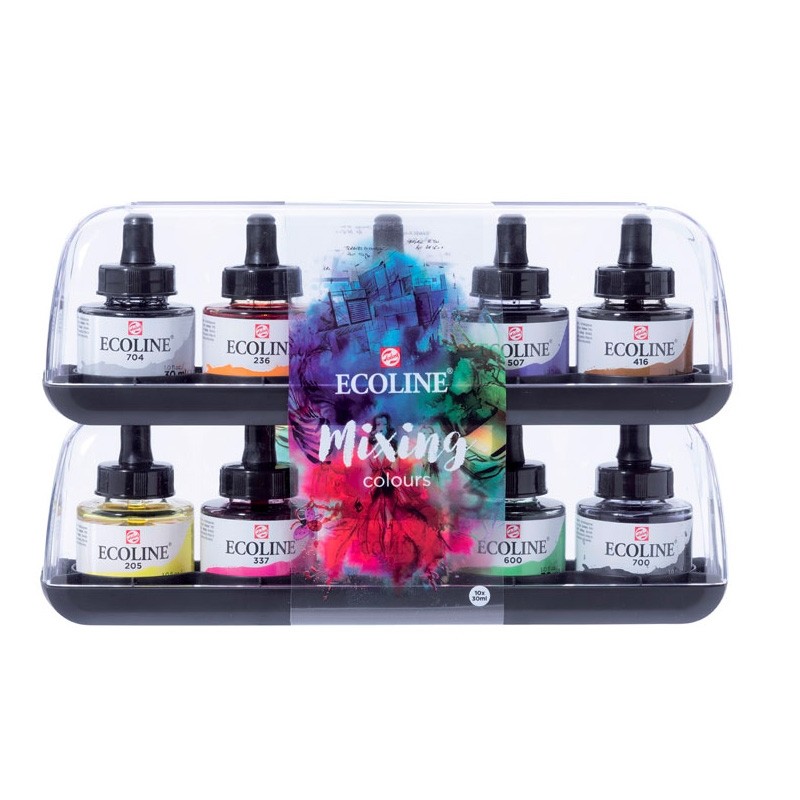 Confezione 10 Ecoline 30ml - Mixing Colours