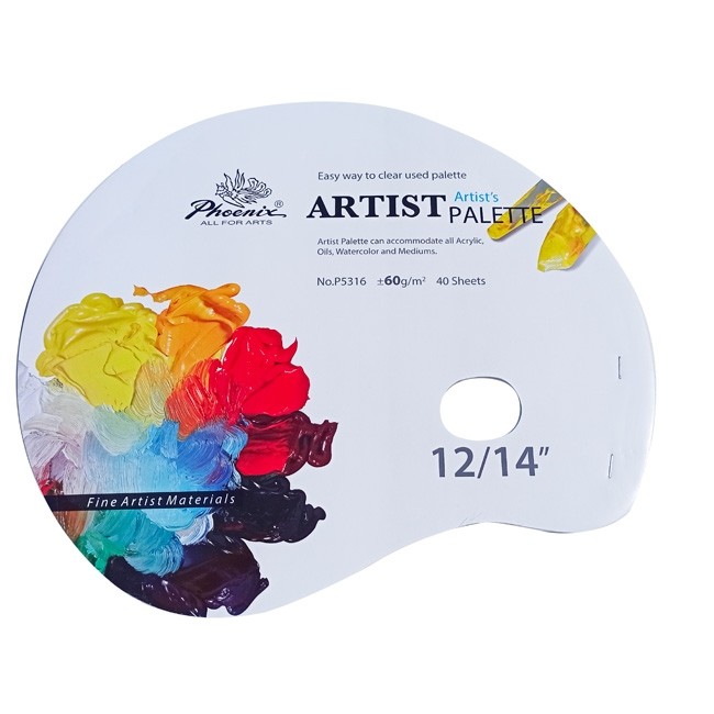 Tavolozze usa e getta 40 fogli Phoenix - Formato 30x35cm