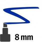 10 Blu scuro - 8mm pennarello acrilico Pebeo Marker 4Artist