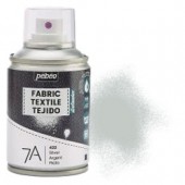 432 Argento - Pebeo 7A Setacolor - Colore per tessuti spray base acqua da 100ml