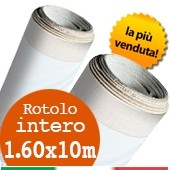  Tela in rotolo PRONTA italiana per pittura, Rotolo 160x1000 cm, Cotone 350gr/mq, prep. standard