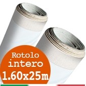 Tela in rotolo PRONTA italiana per pittura, Rotolo 1.60x25m, Cotone 350gr/mq, prep. standard