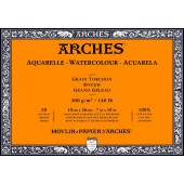Arches blocco per acquerello, 100% cotone, Grana Grossa, 18x26 cm, 300gr/mq, 20 FOGLI 