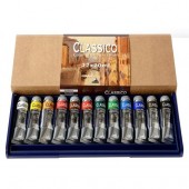 Confezione 12 colori ad olio Maimeri Classico da 20ml