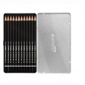 Lyra Sketching Set 12 matite grafite - Confezione in metallo con coulisse in cartone