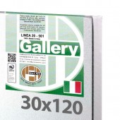 30x120 cm - Tela per pittura pronta - Pieraccini linea Gallery 20/569 - Made in Italy