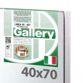 40x70 cm - Tela per pittura pronta - Pieraccini linea Gallery 20mm, Cotone a Grana FINE - Made in Italy