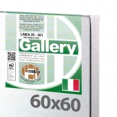 60x60 cm - Tela per pittura pronta - Pieraccini linea Gallery 20/561 - Made in Italy