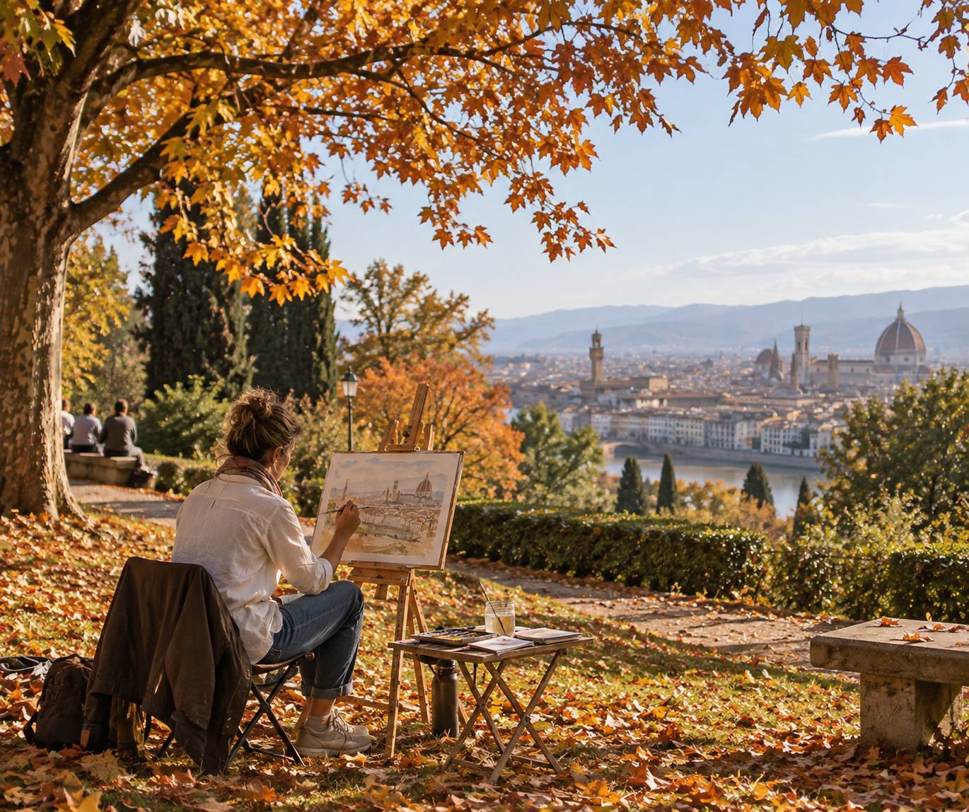 artista firenze acquerello