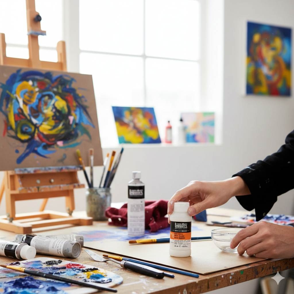 vernice finale per colori ad olio