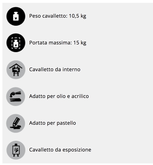 cavalletto mabef m09 